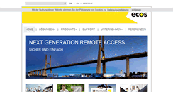 Desktop Screenshot of ecos.de