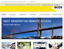 Tablet Screenshot of ecos.de