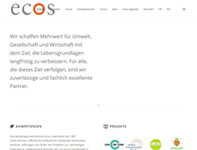 Tablet Screenshot of ecos.ch