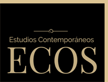 Tablet Screenshot of ecos.cl
